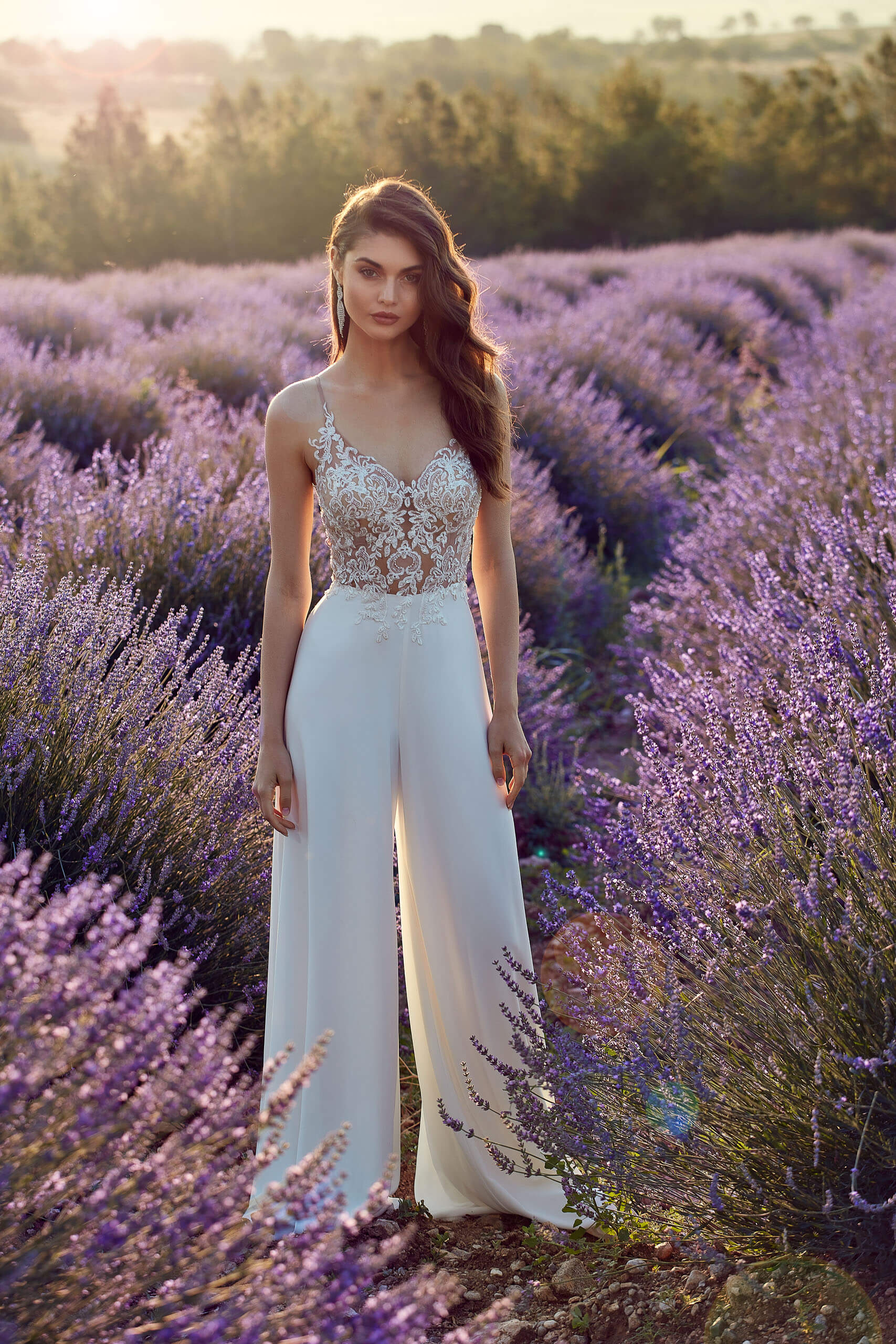 Alyce Paris 70017 Ivory Wide-Leg Jumpsuit - Belmeade Women's
