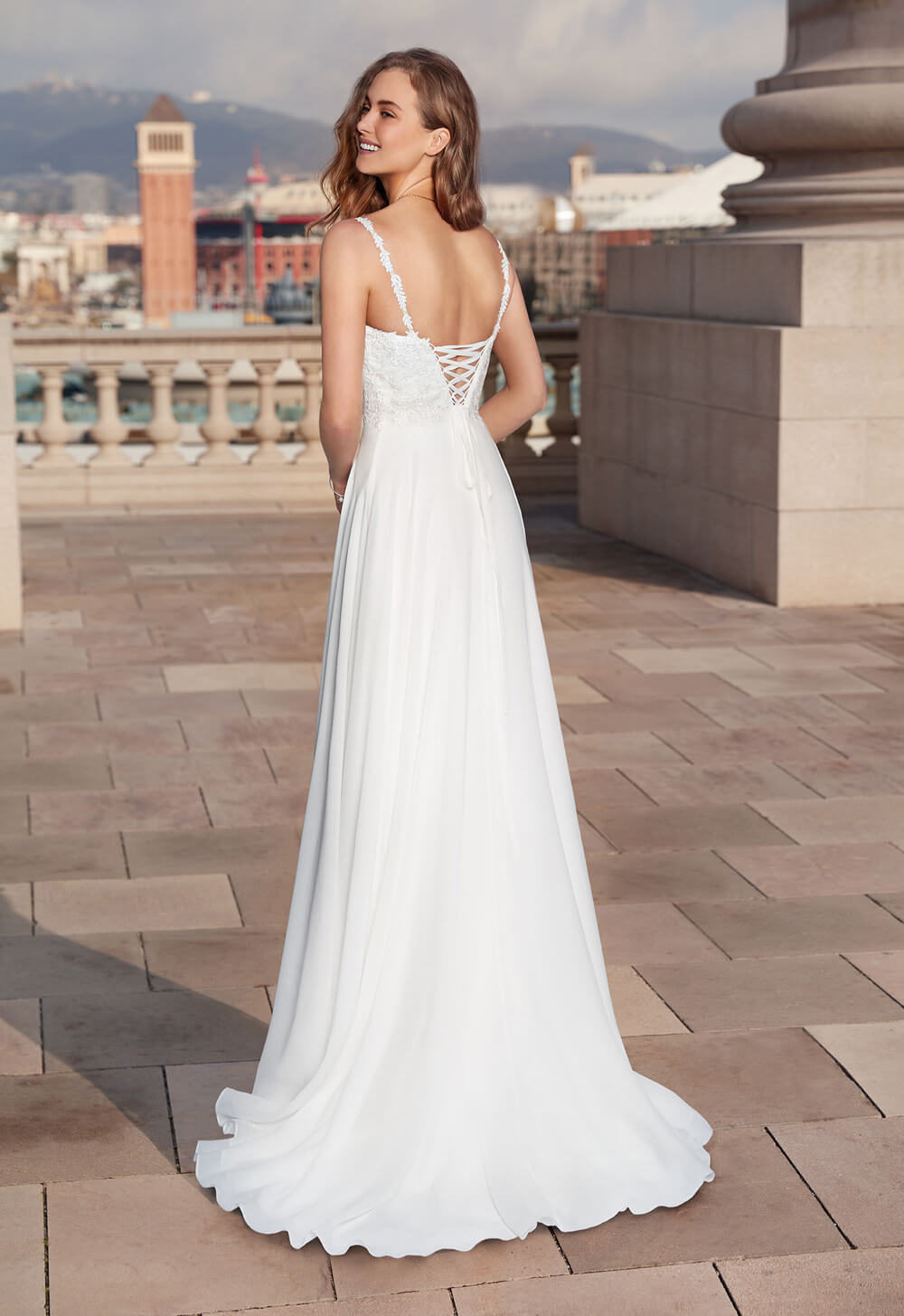 Alyce Paris 7018 Chiffon Dream Bridal Gown - Belmeade Women's Formal Wear