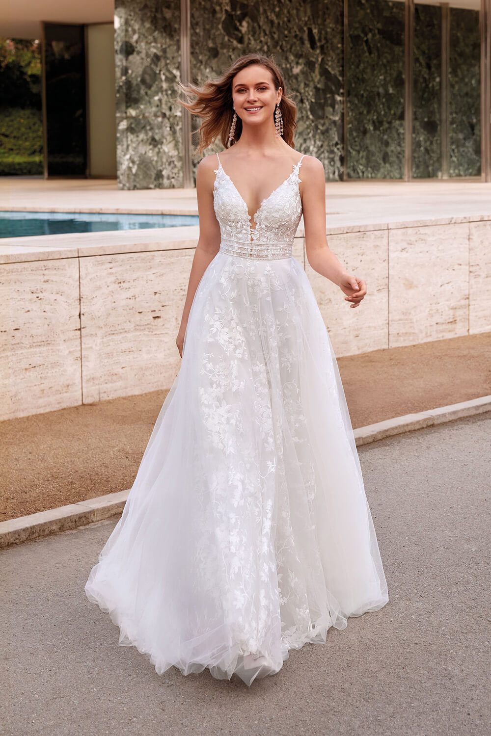 alyce designs wedding dresses Alyce Paris 7046 - Long Tulle/Lace Ballgown Dress