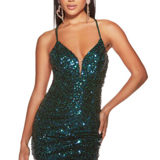 Plunging, Sparkly, Stunning Homecoming Dress 4906